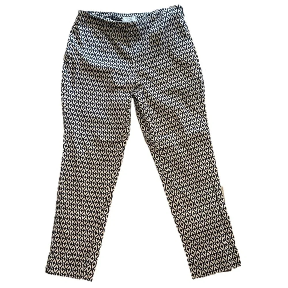 Women’s Charter Club Geometric Print Slim Leg Pant Size 4